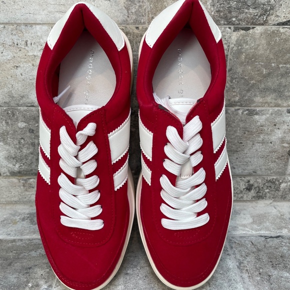 ❤️ MADDEN GIRL RED PLATFORM SNEAKERS NEW SIZE 8.5 NEW - Picture 6 of 7